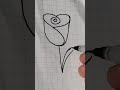 easy rose doodle🌹 @artforallbysaumya art shorts rose satisfying