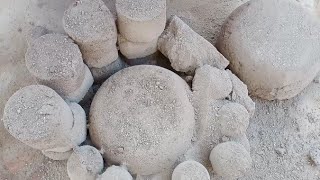 ASMR: Grainy Cement Dry Water Crumbling #asmr #relaxingsounds #satisfying