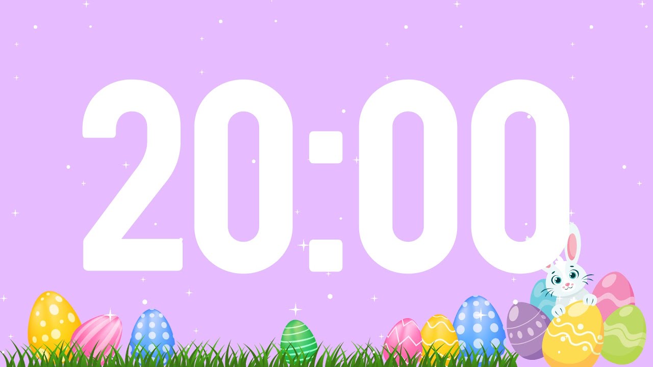 Easter 20 Minute Timer Classroom Timer Bunny Timer Spring