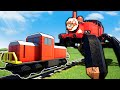 Can CHOO CHOO CHARLES Destroy a Lego Train?! - Brick Rigs Gameplay