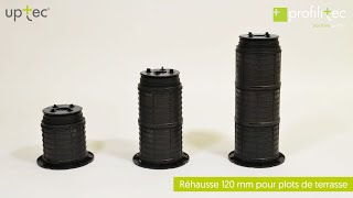 Grande réhausse pour plots de terrasse Uptec | Profilitec