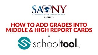 How to Add Grades into Middle & High Report Cards