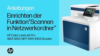 Einrichten der Funktion „Scannen in Netzwerkordner“ für HP Color LaserJet Pro-Drucker| HP Support