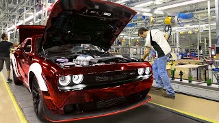 Inside Factory Producing the Monstrously Powerful Dodge Challenger- Production Line