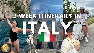 My FULL 3 Week Itinerary in ITALY 🇮🇹 | locations, transport, things to do + more