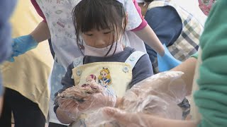 節分前に園児がイワシの調理体験「最高！自分でさばいたから」鬼は苦手だけど子どもたちは味に大満足