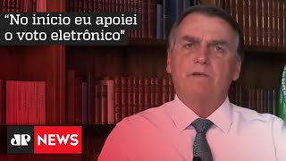 Bolsonaro explica se concorda com o sistema eleitoral brasileiro