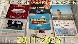 My Yearbook Collection: Every School Year I Experienced! (2011-2023)