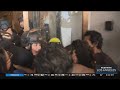 Protesters clash with police as LA City Council elects new president