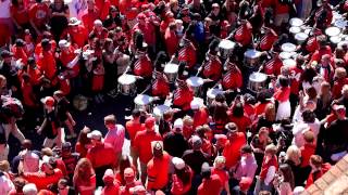 2014-10-04   UGA Tate Drumline Show No. 12 Chant Into Stadium