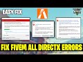 Fix FiveM has Stopped Responding (DirectX query), DXGI ERROR DEVICE REMOVED, FiveM d3d11.dll error