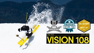 LINE 2020/2021 Vision 108 Skis - Award-Winning All-Mountain Freeride Skis Built With THC