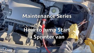 How to jump start a Sprinter van