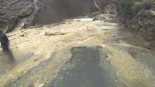 Todra Gorge flood waters too high to cross