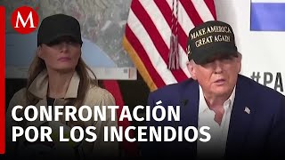 Trump entra en confrontación con la alcaldesa de Los Ángeles por incendios