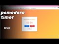 how to create pomodoro timer | using html css and js