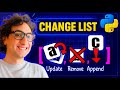 How to Add, Remove, and Update Lists in Python (Visually Explained) | #Python Course 27