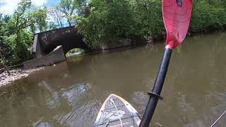 Paddling the Schuylkill River.