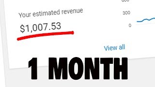 How to Get Your First $1,000 on YouTube in 1 Month