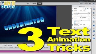 Adobe Premiere Elements Text Animation (Easy!)