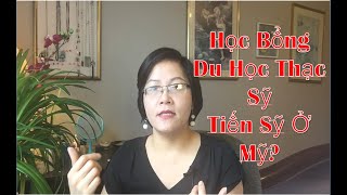 Học Bổng Sau Đại Học Tại Mỹ!