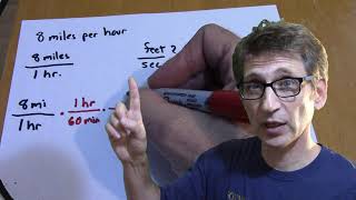 More rate conversion using conversion factors and dimensional analysis, convert between units.