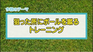 【初心者向け】狙った所に正確に蹴れるようになる練習