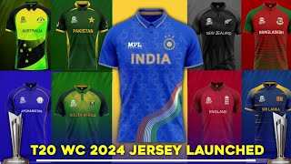T20 World Cup 2024 jersey : IND, PAK, BAN, SL, AUS, NZ All Teams T20 World cup Jersey 2024