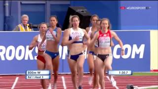 251 Nataliya Pryshchepa 800m H3 Women's HD European Athletics Championships Amsterdam 2016