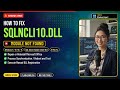 Fix sqlncli10.dll SQL Error!
