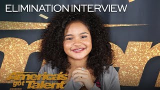 Elimination Interview: Amanda Mena Sends Love To Her Supporters - America's Got Talent 2018