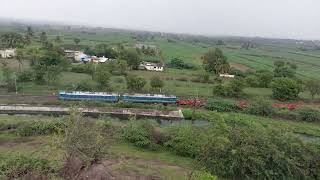 Indian Railway Goods Train Empty Rack On Pune -Daund line