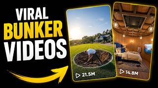 How To Make VIRAL Underground Bunker Timelapse Videos Using AI | Full Tutorial