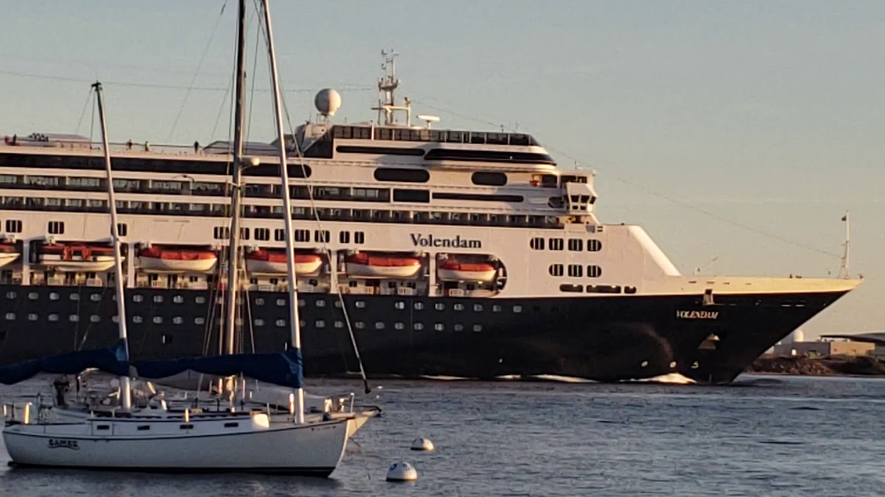 HOLLAND AMERICA LINE ( R Class Cruise ) MS Volendam Departs San Diego ...