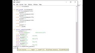 student grade computation Python program