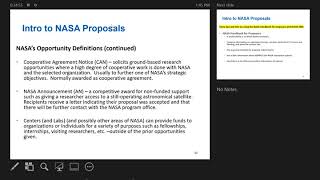 Navigating the NASA Proposal Submission Process