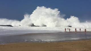 Big Waves at Lumahai Beach in Kauai