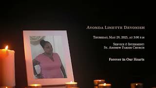In Loving Memory of Avonda Devonish - Obituary