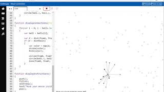 Mouse connections on HTML5 canvas using JavaScript