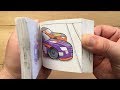 Hand-drawn Daytona 500 Flipbook Animation