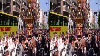 2013年　浅草寺三社祭　町内御輿渡御　 Asakusa Sanja Matsuri Festival 2013(3D)