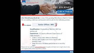 Hiring Senior Officer (MIS)