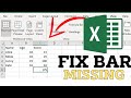 How To Fix Excel Bar Missing - Full Guide / Fix excel formula bar in excel not showing