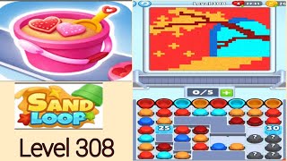 Sand loop level 308 solution and walkthrough for gameplay