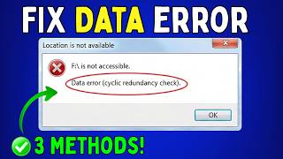 How to Fix Data error cyclic redundancy check on Windows 11/10/8/7