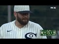 aaron judge goes the distance for a 3 run homer at mlb at field of dreams into the cornfield