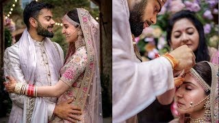 On 1st Wedding Anniversary Anushka Sharma and Virat Kohli shared unseen moments from wedding