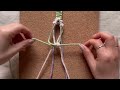 how to make a macrame flower shoulder strap.