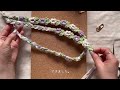 how to make a macrame flower shoulder strap.