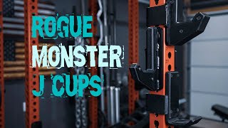 Rogue Fitness Monster Rack J-Cups home gym review. Sandwich vs. Standard